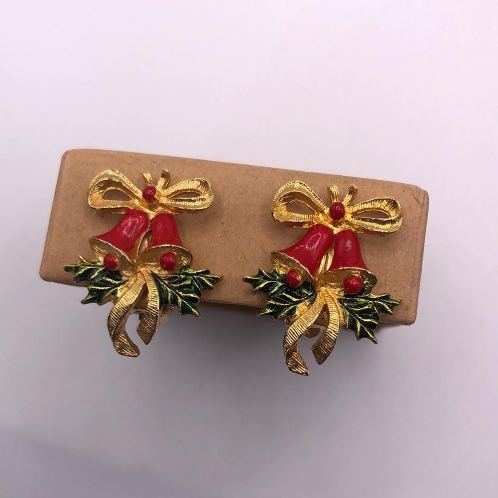 Vintage 90s Christmas Bell Earrings